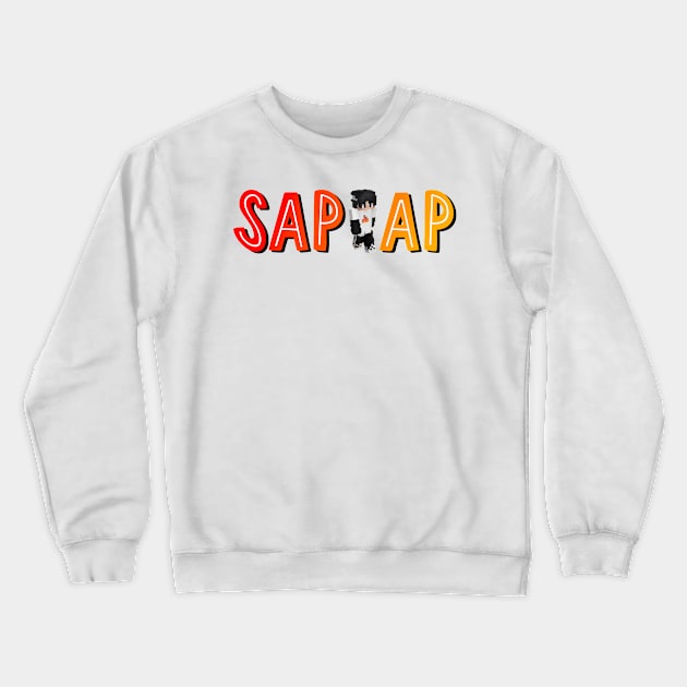 Sapnap (with MC Skin) Crewneck Sweatshirt by cartershart